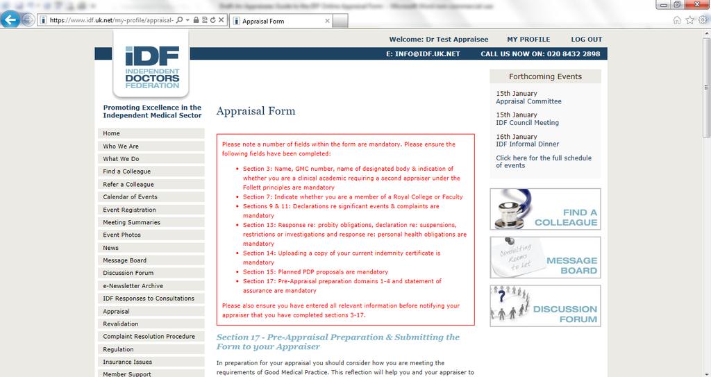 They will be able to log in and view your information and attachments in preparation for your appraisal meeting.*** 8e.