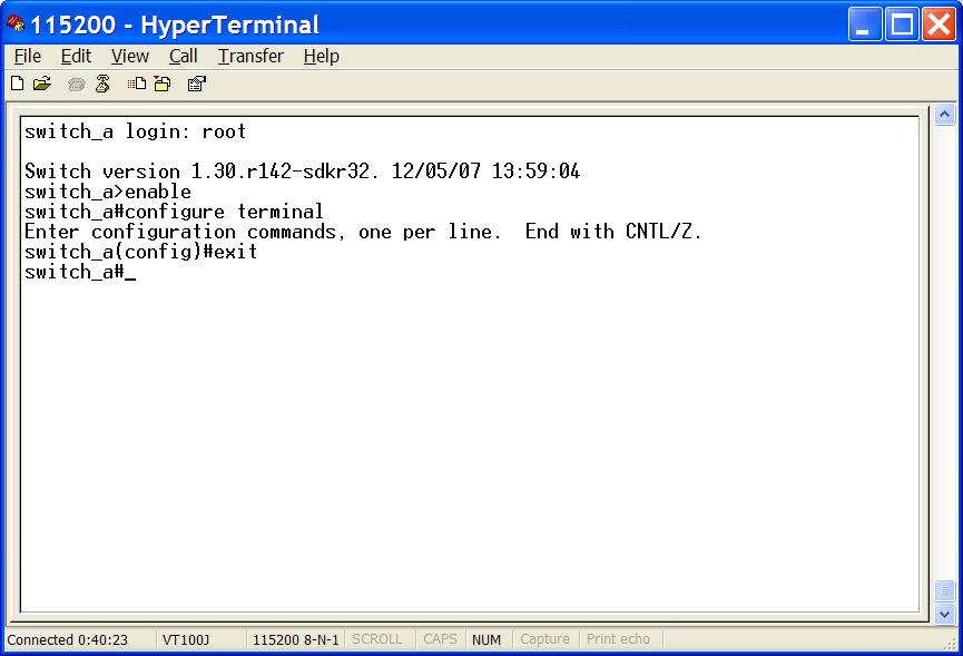 EXIT FROM CONFIGURE MODE (OR CONFIGURE TERMINAL MODE) At the prompt just type in exit