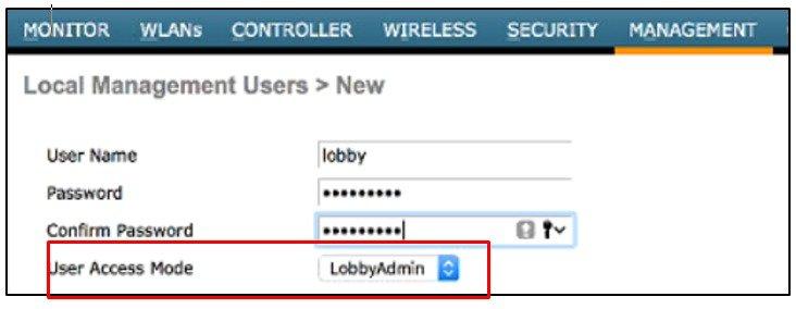 Step 2 Enable lobby-admin access on
