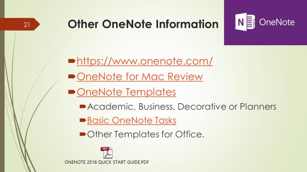 If interested, there is more OneNote information and valuable page templates that might very well surprise you.
