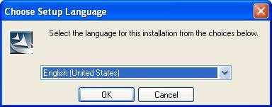 3 After running the install program, you will be prompted to select the language you wish to use for the setup, Japanese