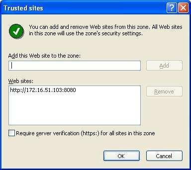 Before Installation 3 In the box under Add this Web site to the zone, input http://[meeting Server Address]:8080.