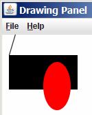 Using colors Pass a Color to Graphics object's setcolor method Subsequent shapes will be drawn in the