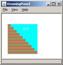 Java book figure Write a program that draws the following figure: drawing panel is