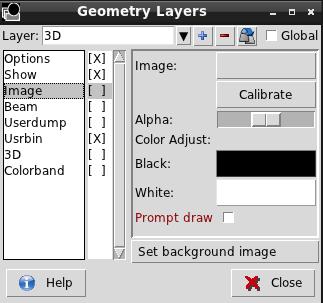 3) on the image and specify their coordinate; Alpha: blending of the image Color Adjust: readjust the black and