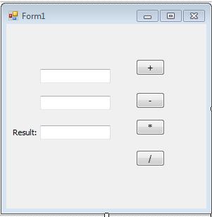 Exercise 2: Create the following form: Write code in the