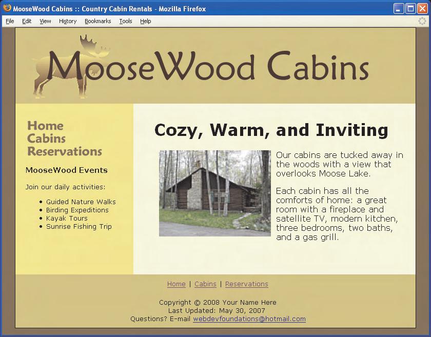 2 MooseWood Cabins index.