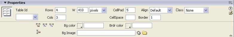 T2.7 Using Tables in Dreamweaver T-55 Now let s concentrate on formatting the table and table cells.