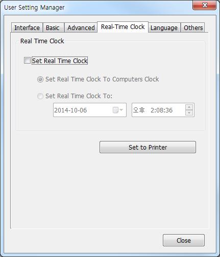 4-1-4 Real-time Clock 1) By clicking the Real-time Clock tab, check the current settings of the