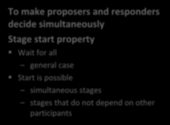 Stage: start options To make proposers and