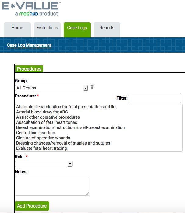 Fig. 2-5 2.1.3 SAVING/LOADING A CUSTOMIZED CASE LOG TEMPLATE Case Logs has a feature, which enables you to save a customized patient log template.