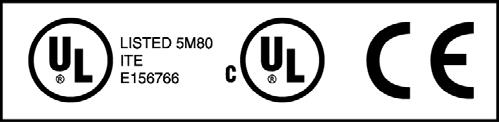 Safety Certifications UL/CUL: Listed to Safety of Information Technology Equipment, including Electrical Business Equipment.