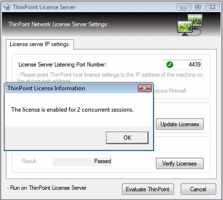 When you have purchased the required ThinPoint licenses please go to the computer you have installed the ThinPoint License Server on and browse to the Program files\thinpoint folder.