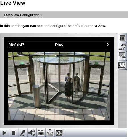 3 Accessing the GV-Video Server 5B3.2.1 The Live View Window In the left menu, click Live View and select the desired Camera to see live video. 11 10 9 8 1 2 3 4 5 6 7 Figure 3-3 No.