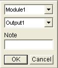 1. Select the Enable option. Figure 4-13 2. Drag an area on the image of the electronic device. This dialog box appears. Figure 4-14 3. Assign the connected module and output device.