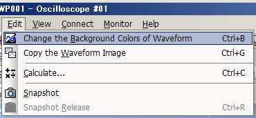 color for the waveform by going