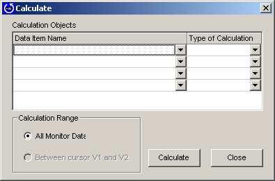2) The Calculate dialog box will appear.