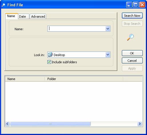 File Search 13 File Search You can use the File Search feature to search for specific files on your computer for file backup and restore of file backups, and drive backups.