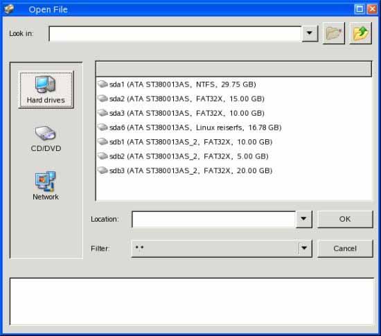 Nero BackItUp ImageTool 14.4 File/Folder window The File or Folder window is opened when you select a file or a folder, for example, a drive backup to restore.