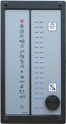 4.7 Optional Modules 4.7.1 CAN Annunciator (MCM9) The PowerWizard Annunciator serves to display generating set system alarm conditions and status indications.