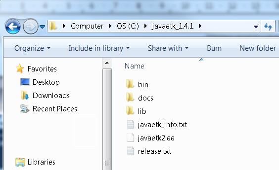 Chapter 2 JAVA J2SE environment Setup This file contains a javaetk_1.4.x directory that you need to copy to your PC (in your User or Program Files directory.
