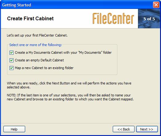 There are three options available to you: Option #1: Create a "My Documents" Cabinet. The first option is for users who store their documents in the Windows My Documents folder.