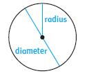 5.2 Investigating is the ratio of the circumference to the diameter. For 22 use 3.14 or. 7 Radius the distance from the center to the outside edge of a circle.