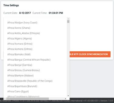 System Settings Time Settings Set the time, time zone, and date for AMS. Database 1. Select Database from the top navigation inside of the Server Settings.