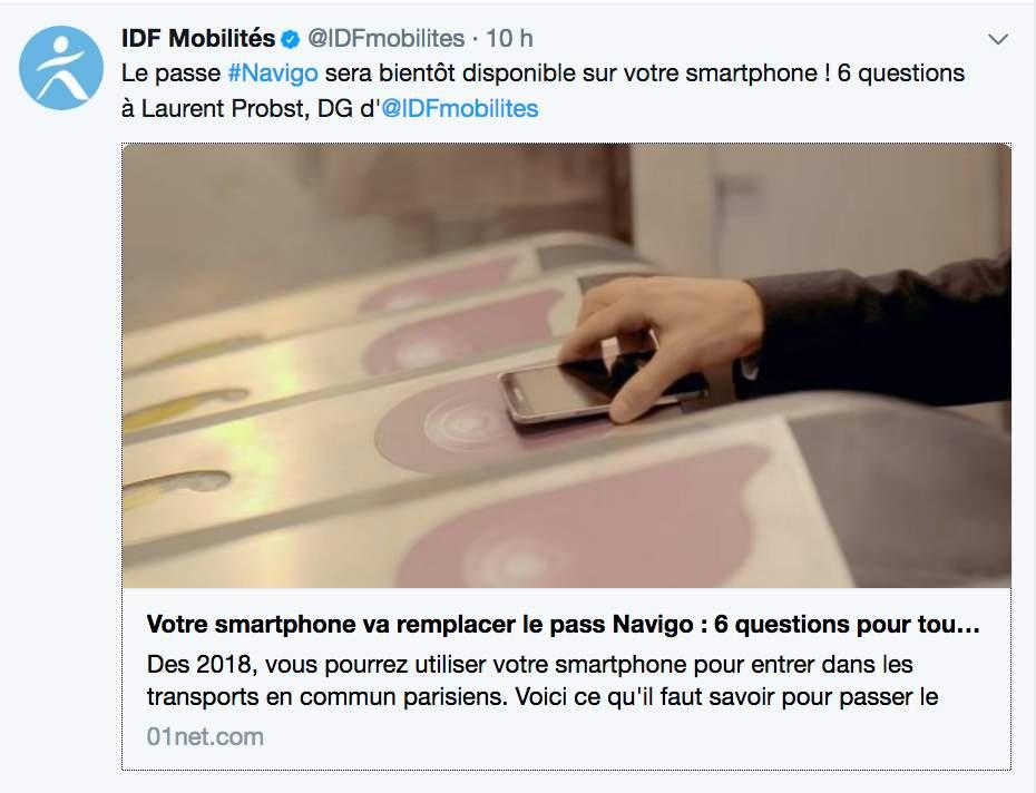 Paris to launch Smart Navigo mid-2018 For all frequent travellers, but also for occasional visitors Goal: 3 Million yearly users Widest array :