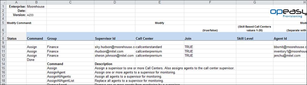 Advanced - Call Center Supervisor Sample Import