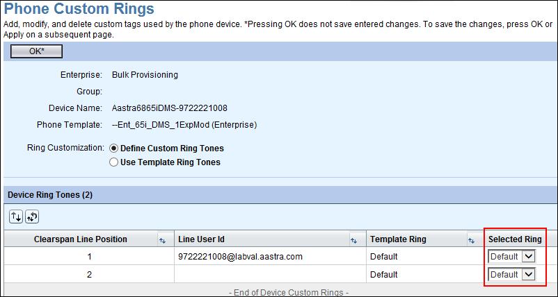 Click Add or Edit on the Phone Custom Tags page to create or modify a custom tag. Figure 29 Phone Custom Tags Add Page 19.