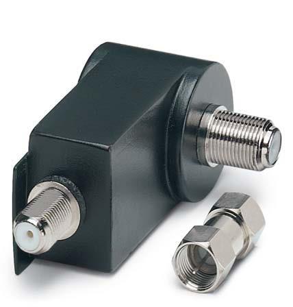 Compact design F or TV connector Adapter Low attenuation