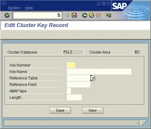 Reporting with SAP Relational Data Sources Reporting off Tables, Views, Clusters, and Functions 4 5. In the Key Number field, type the sequence number of the key field that you want to specify.