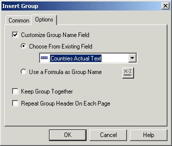 3 Reporting off BW Queries 6. Click OK. 7. On the Report menu click Hierarchical Grouping Options. 8.