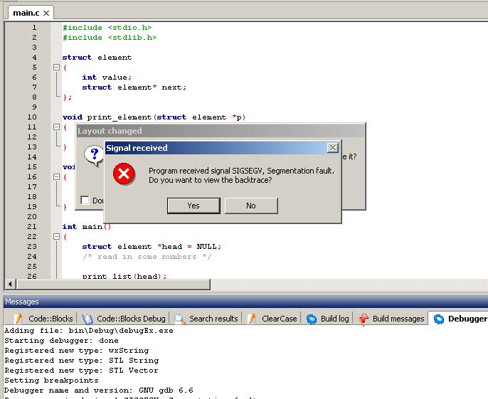CodeBlocks. Run program under debugger T.U.