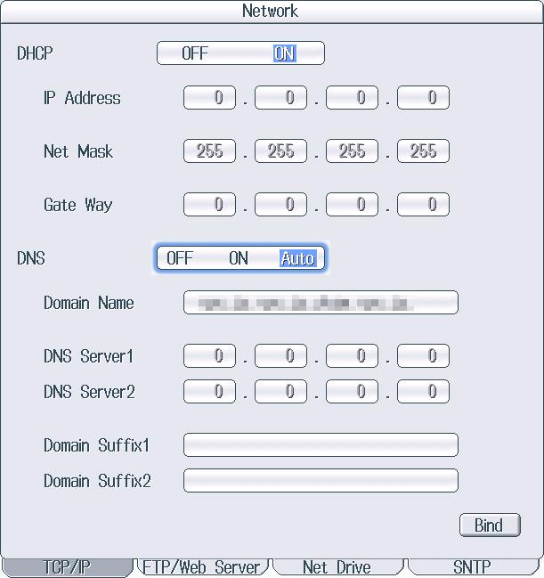 20.2 Configuring TCP/IP Settings This section explains the following TCP/IP settings for connecting this instrument to a network: DHCP IP address, subnet mask, and default gateway DNS Domain name,