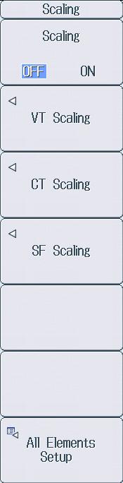 1.6 Setting the Scaling Feature When Using a VT or CT This section explains the following settings for measuring voltage through an external VT (voltage transformer) and current that through an
