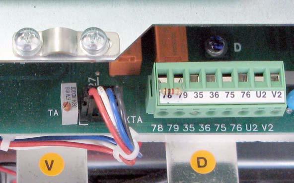2. Connect the leads of the multimeter to pins 3 and 4 of connector XR on the Pulse Transformer board (polarity is not important) and, using the TA potentiometer on the lower right corner of the