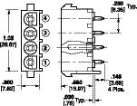 LR16455-113 Passed test by VDE under their Registration Number 3915/Continuous Surv e i l l a n c e Design Objective 108-1594 Connector Voltage Rating 600 VA C 3 Circuit Part No. 194017-1, * Part No.