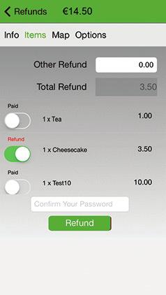 Refund Screen Issue Refund - Card Present *Swipe reader Swipe the customer's card used for the purchase through the Pogo> card reader.