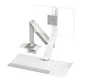 day. QSEWS Freestanding, Aluminium/White QSEWD Dual-Monitor, Freestanding,