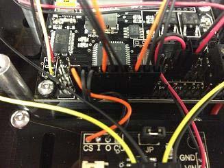 Plug in the data lines from the push button board into the main controller board.