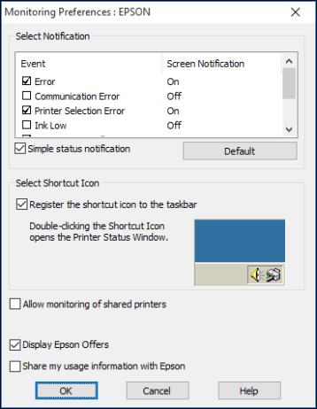 You see this window: 4. Deselect the See Low Ink Reminder alerts checkbox at the bottom of the screen. 5.