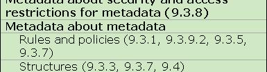 extent does the schema allow for metadata about the
