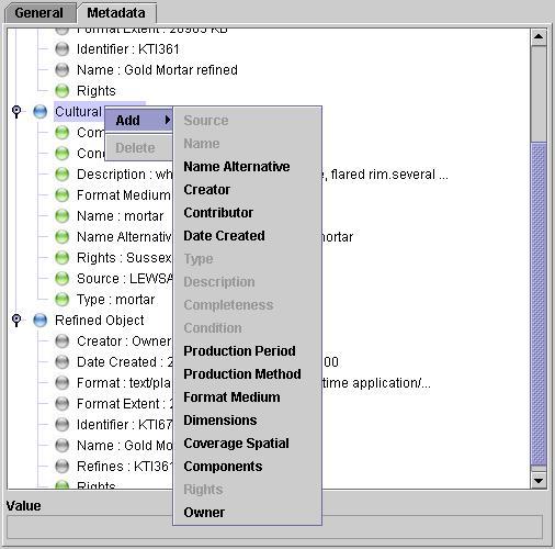 ARCO Metadata Instance Editor Provides guidance in authoring and editing instance metadata: mandatory elements inserted automatically every action is verified against