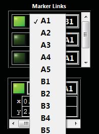 Marker values will only be shown to one decimal place. Markers are normally independent among the selected display panes.