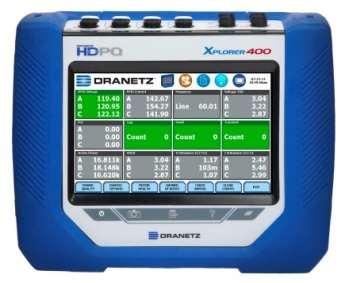 Dranetz HDPQ Xplorer-400 All Dranetz HDPQ Xplorer features, plus 400Hz