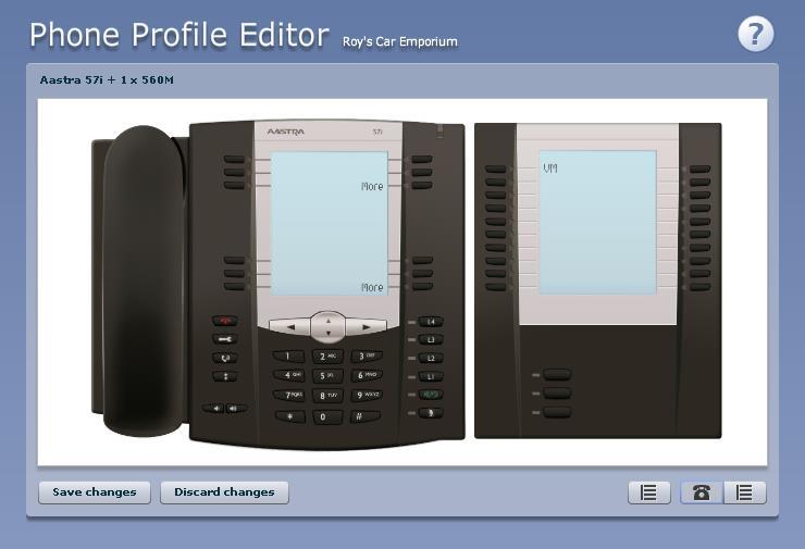 Figure 17: Key Configuration dialog box with function and label selected Click on OK. Figure 18: Phone Profile with key configured This change has now been temporarily stored to this phone profile.