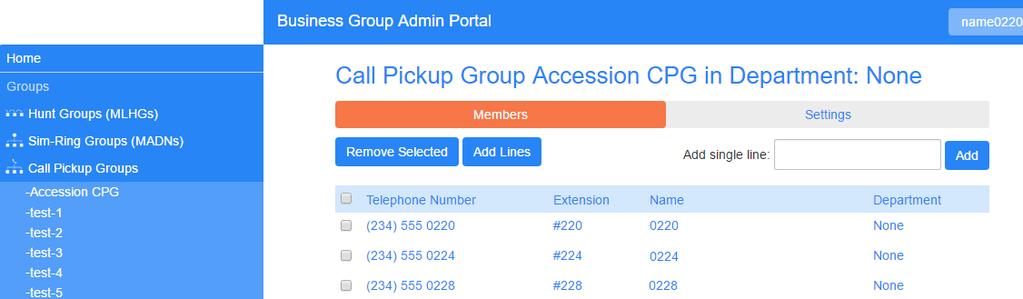 Figure 34: Add Call Pickup Group dialog box 7.4 Deleting Call Pickup Groups To delete a Call Pickup Group, follow these steps: 1.