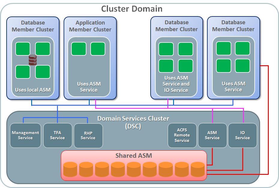 Figure 3: Cluster Domain Domain Services Cluster The Domain Services Cluster is the heart of the Cluster Domain, as it is configured to provide the services that will be utilized by the various